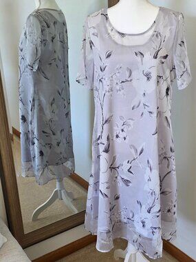 MSGLAMOR Short Sleeve Floral Dress